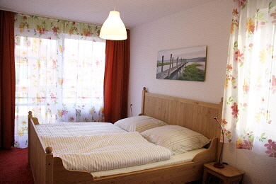 Hafflagune -Blick ins Schlafzimmer